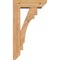 Ekena Millwork Merced Slat Smooth Bracket w/ Offset Brace, Western Red Cedar, 5 1/2"W x 16"D x 28"H BKT0604X16X28MRC06SWR - alternate 4